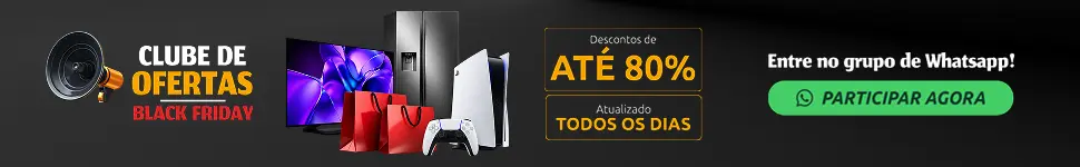 Clube de Ofertas Blackfriday. Descontos de até 80%. Atualizado todos os dias. Entre no grupo de Whatsapp.